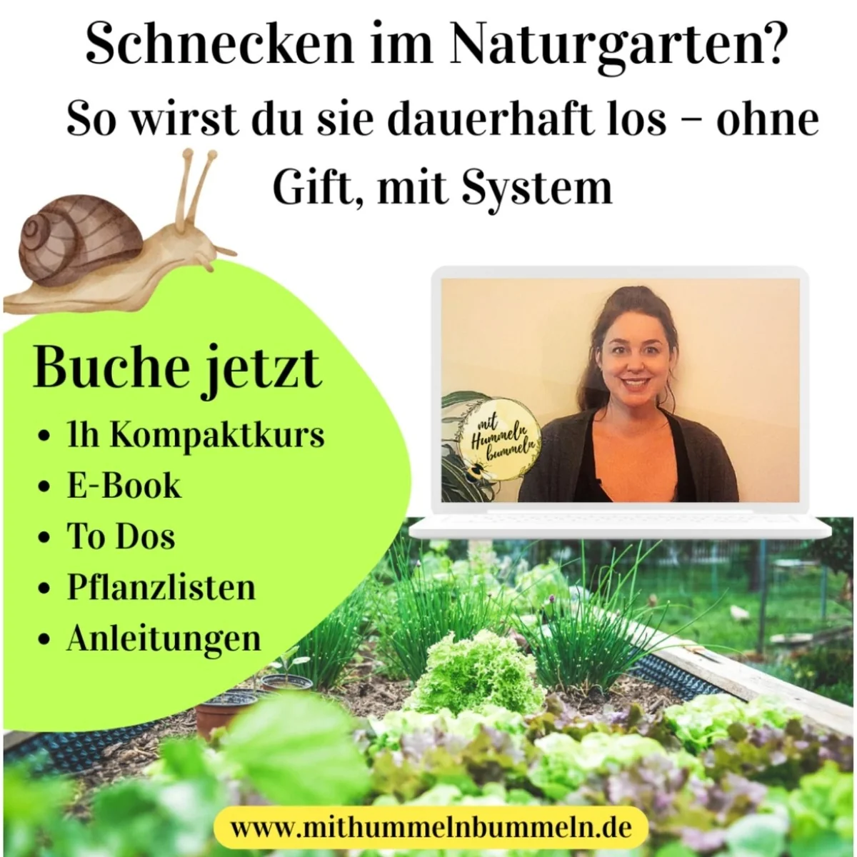 Kurs: Schnecken im Garten — natürlich im Griff